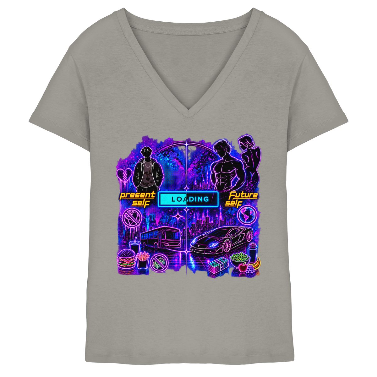 LOADiNG - Ladies V-Neck Shirt