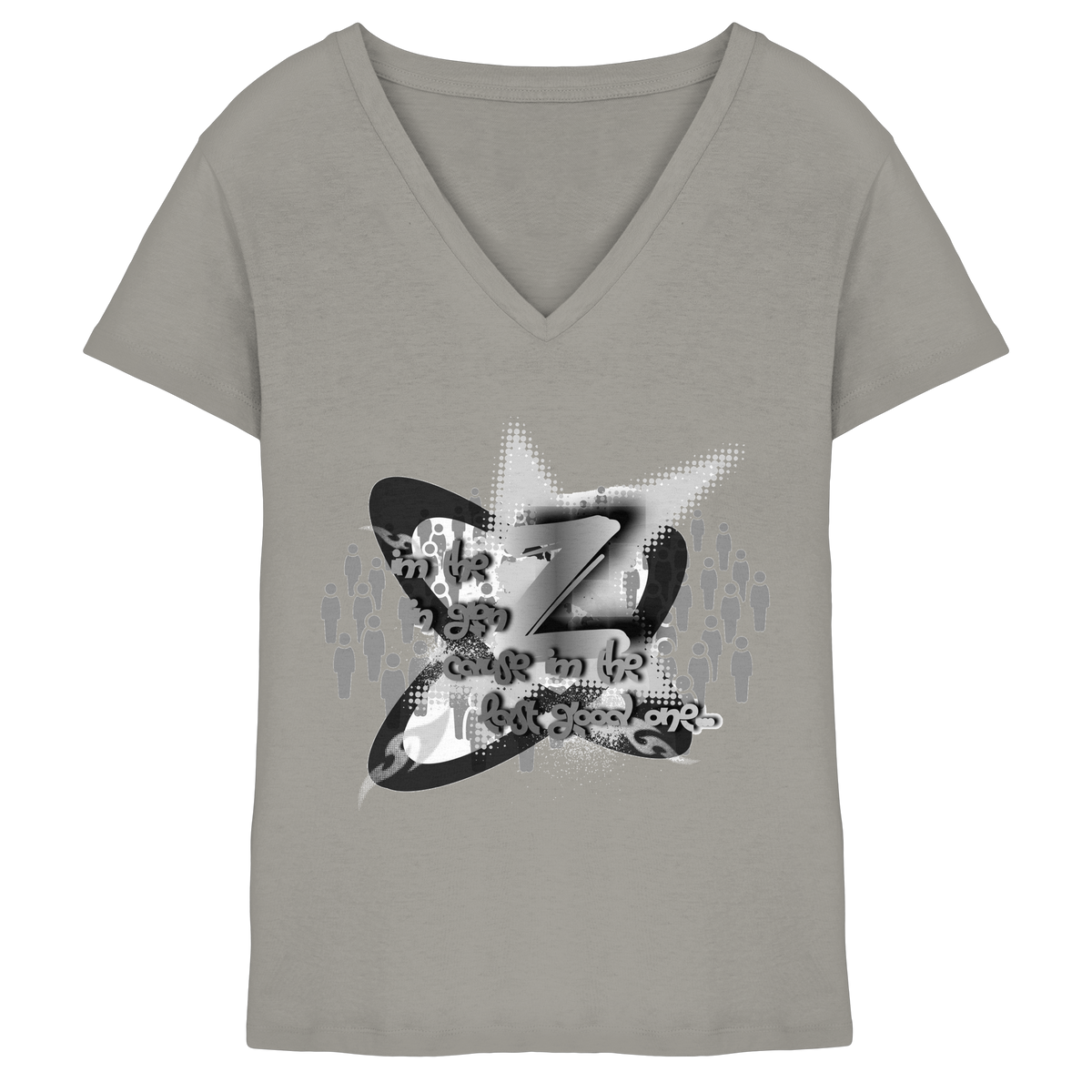 The Rebellion Z BASiC - Maglia da donna con scollo a V
