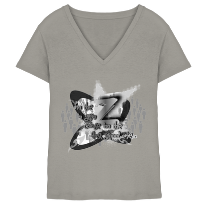 The Rebellion Z BASiC - Maglia da donna con scollo a V
