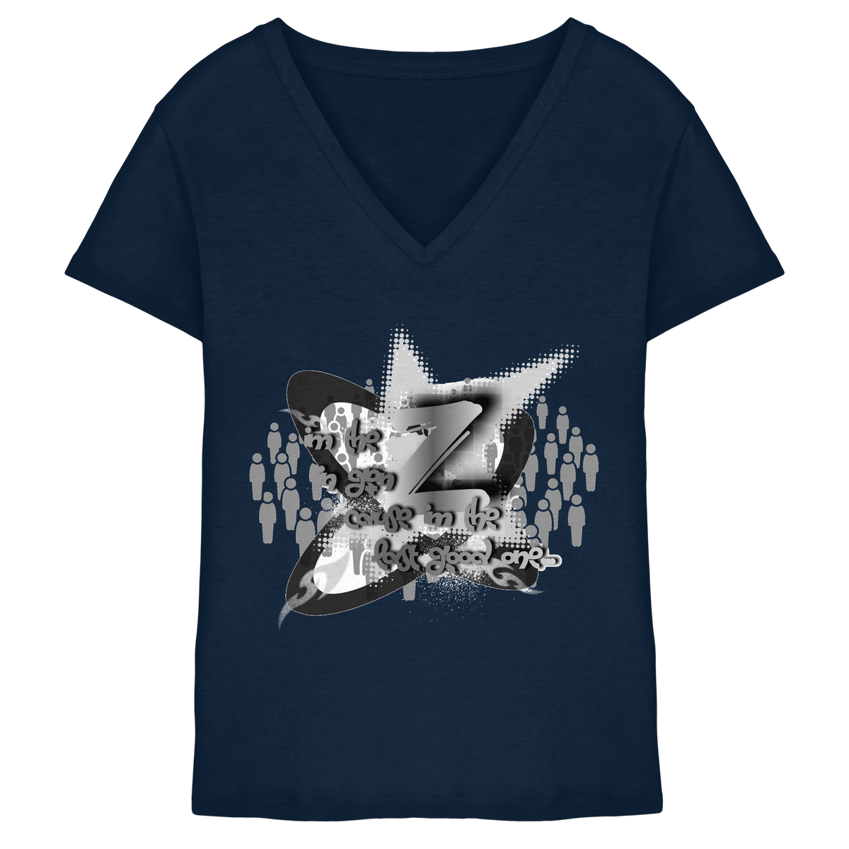 The Rebellion Z BASiC - Maglia da donna con scollo a V