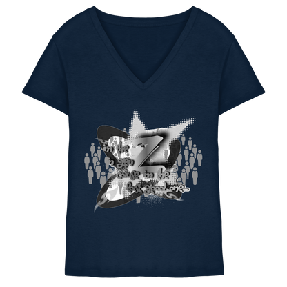 The Rebellion Z BASiC - Maglia da donna con scollo a V