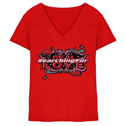 The Real Love - Ladies V-Neck Shirt