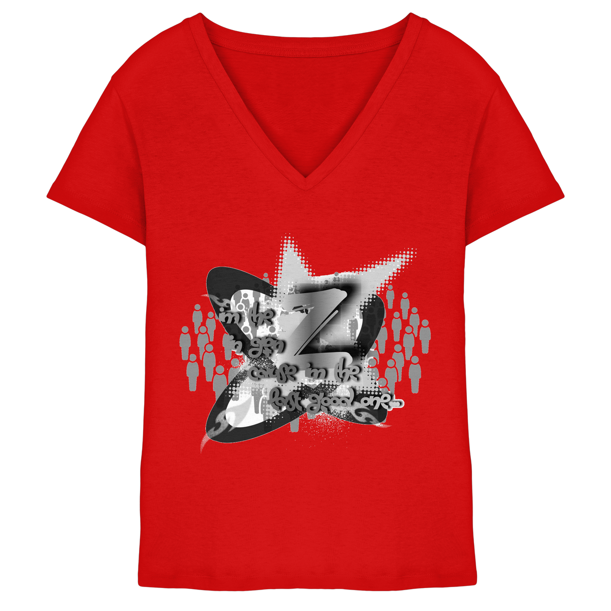 The Rebellion Z BASiC - Maglia da donna con scollo a V
