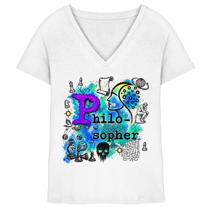 Der Philosoph – Damen-V-Shirt