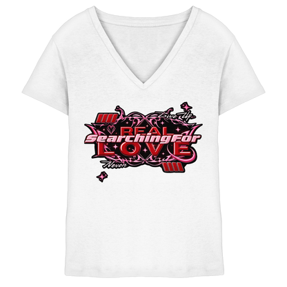 The Real Love - Ladies V-Neck Shirt