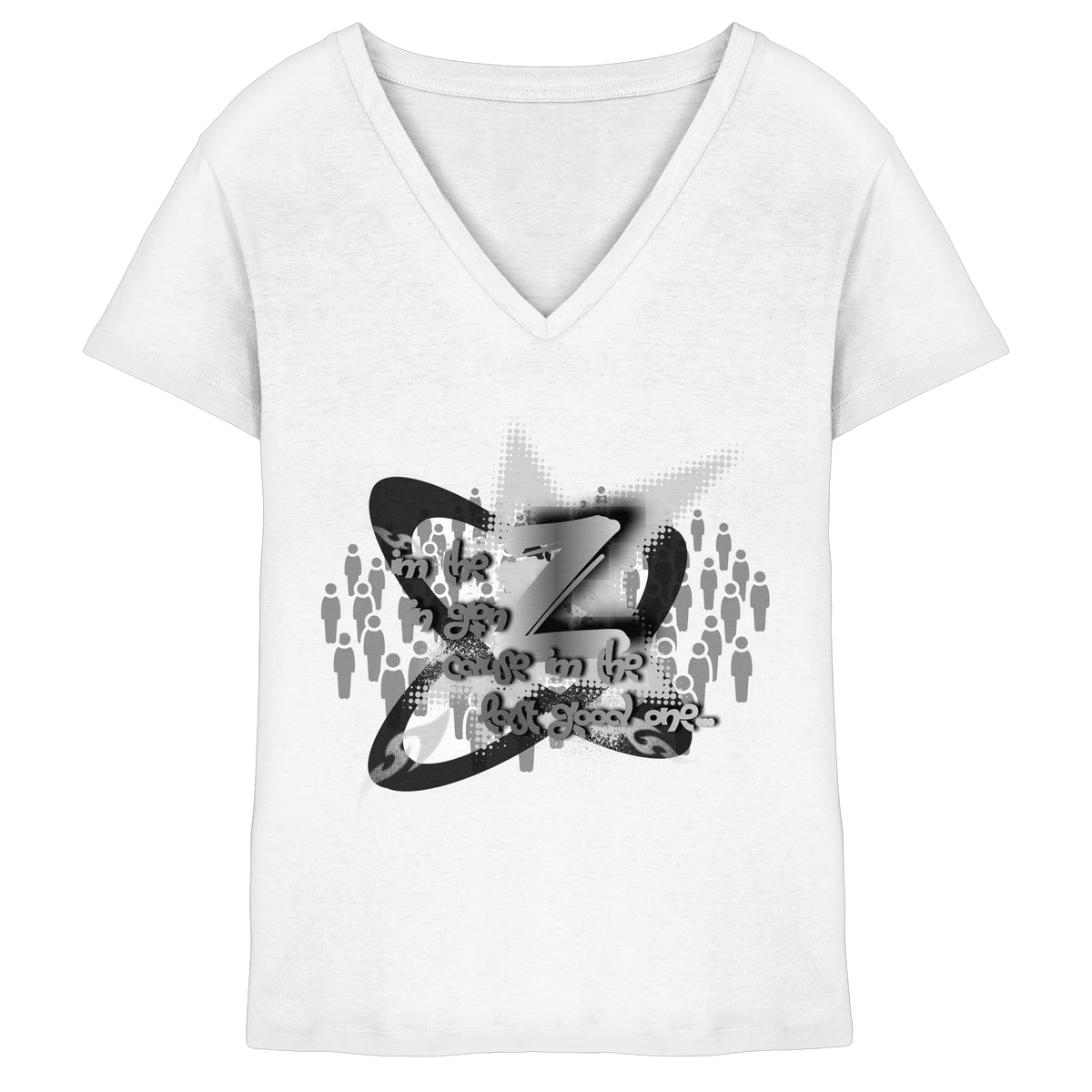 The Rebellion Z BASiC - Maglia da donna con scollo a V