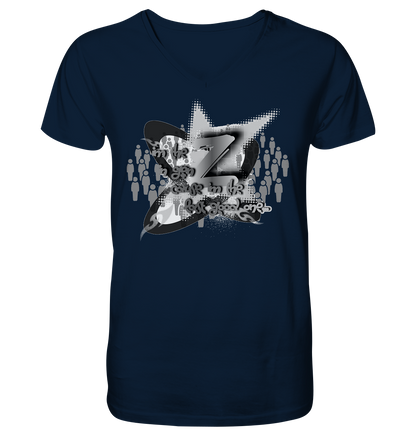 The Rebellion Z BASiC – Herren-T-Shirt mit V-Ausschnitt aus Bio-Baumwolle