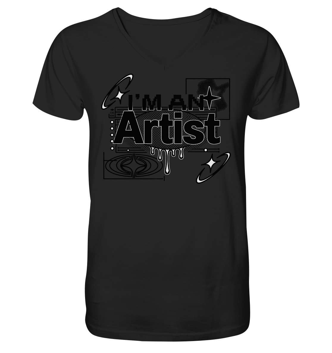 The Artist BASiCS - Mens Organic V-Neck Shirt