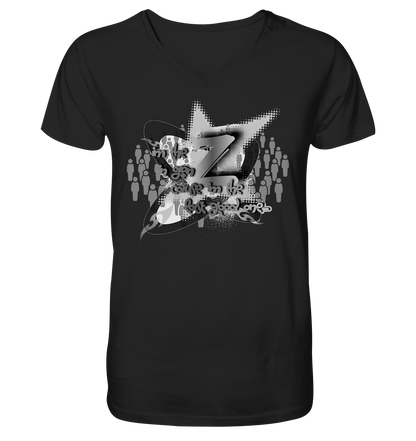 The Rebellion Z BASiC – Herren-T-Shirt mit V-Ausschnitt aus Bio-Baumwolle