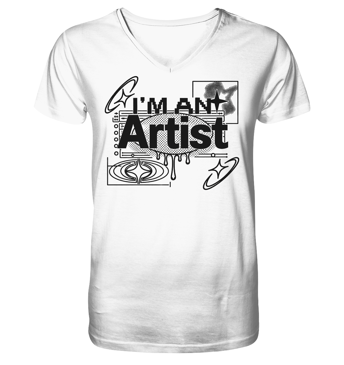 The Artist BASiCS - Mens Organic V-Neck Shirt