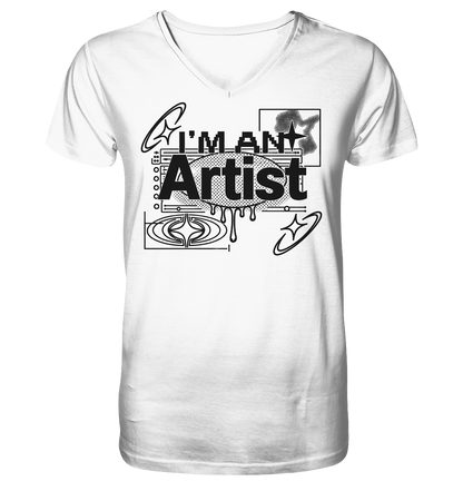 The Artist BASiCS - Mens Organic V-Neck Shirt