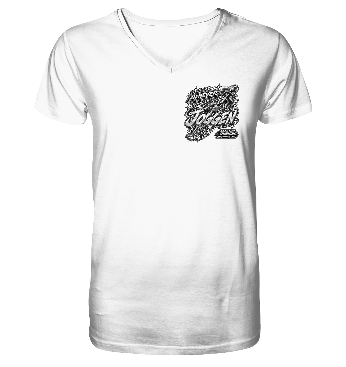 Die JoGGer BASiCS - Herren Bio-V-Neck-Shirt