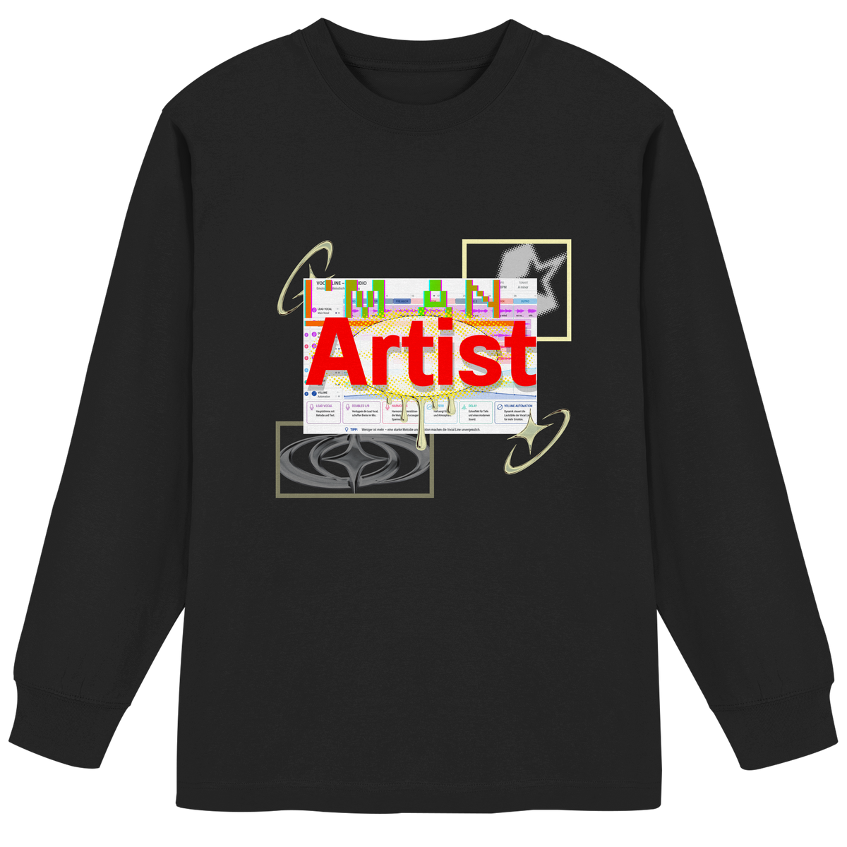The Artist - Organic Heavy Oversized Longsleeve T-Shirt