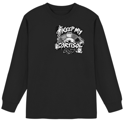 low CORTiSOL - T-shirt a maniche lunghe oversize pesante biologica