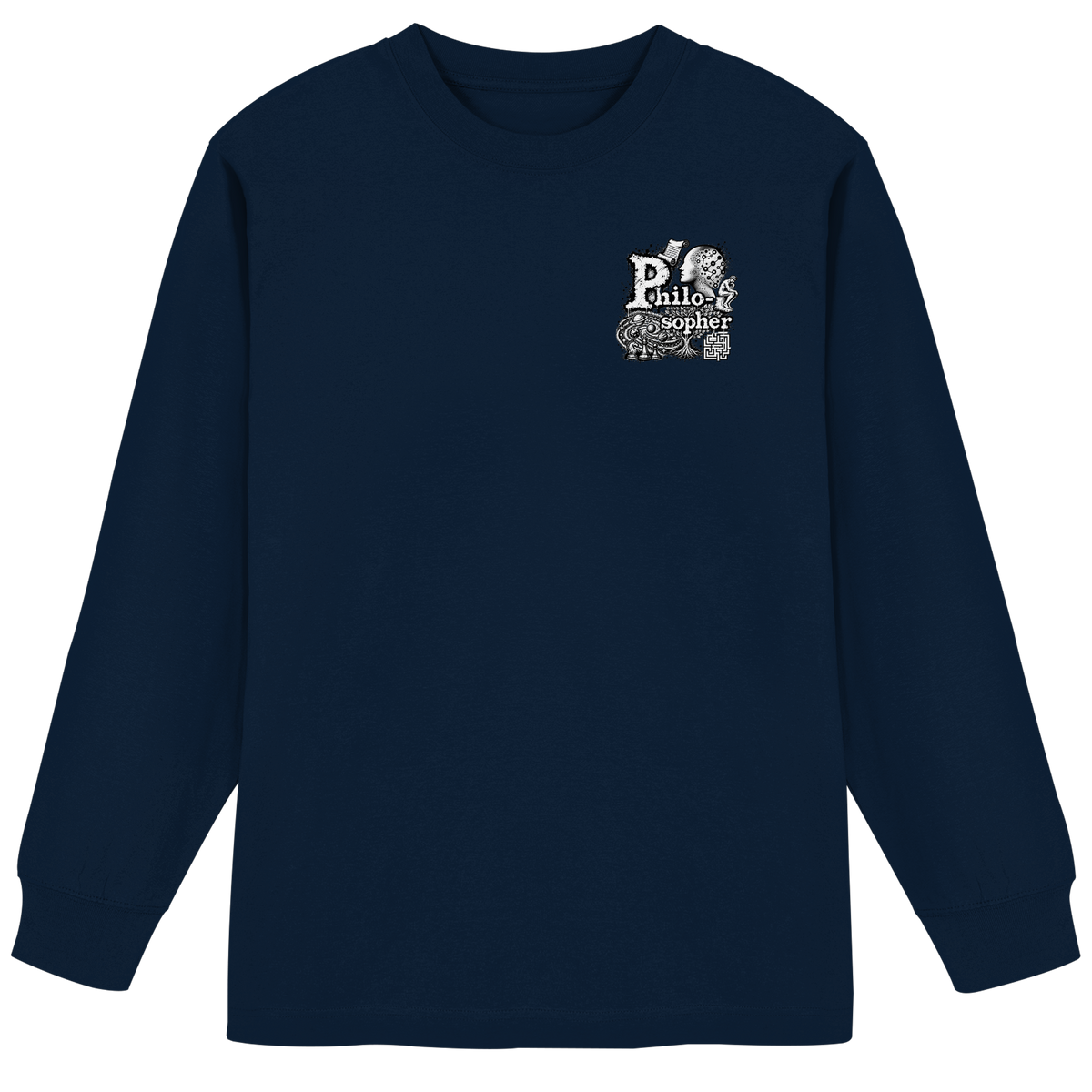 The Philosopher - Organic Heavy Oversized Longsleeve T-Shirt
