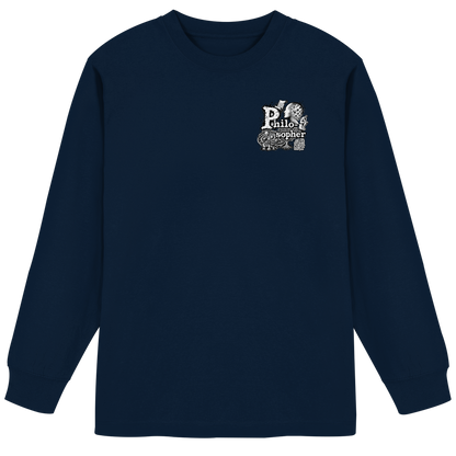 The Philosopher - Organic Heavy Oversized Longsleeve T-Shirt