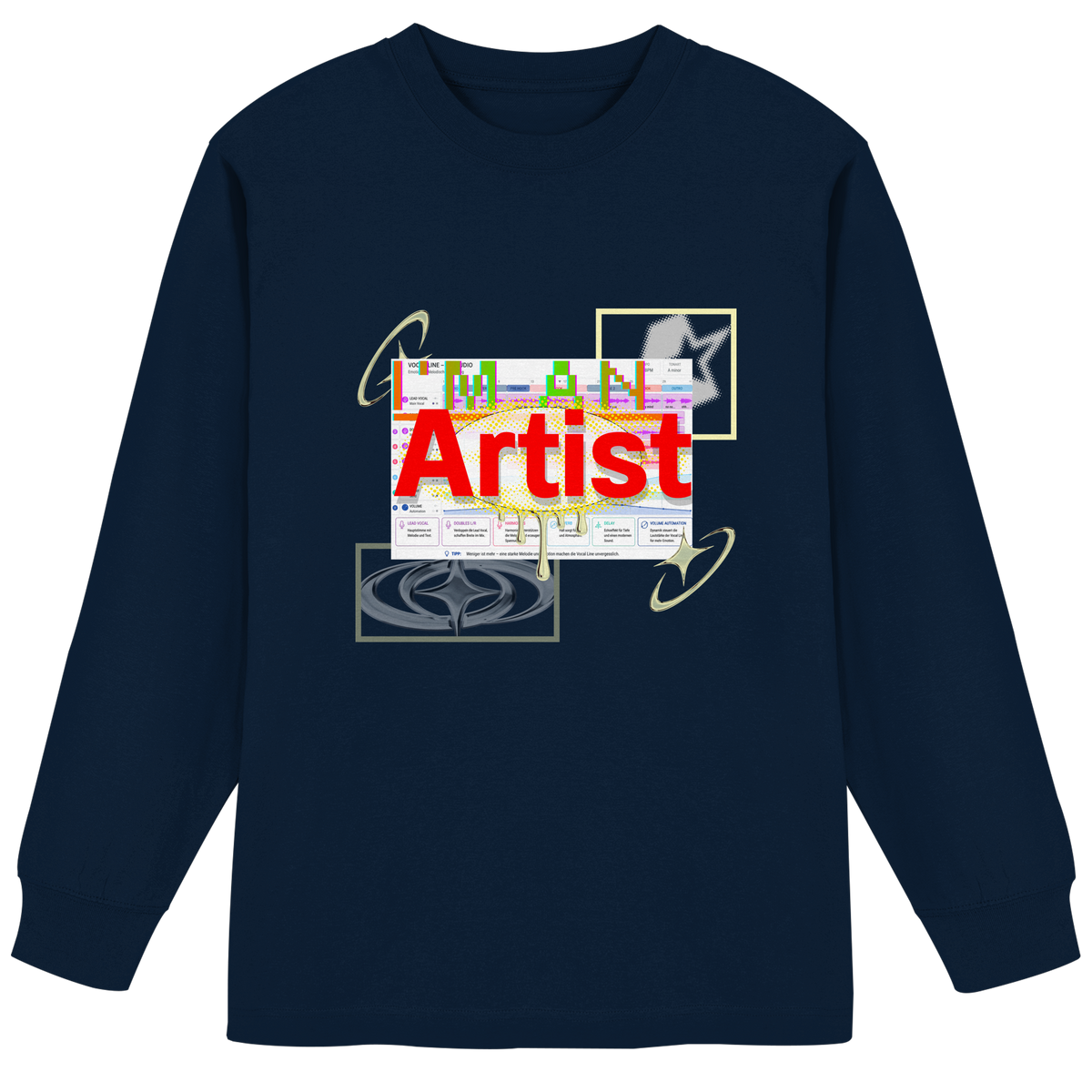 The Artist - Organic Heavy Oversized Longsleeve T-Shirt