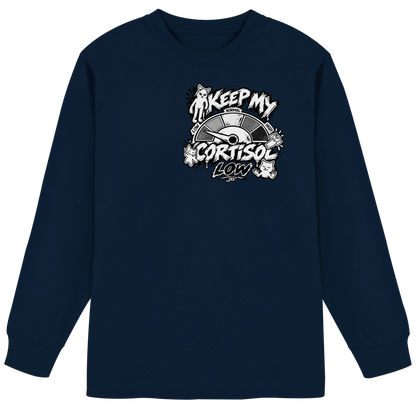 low CORTiSOL - T-shirt a maniche lunghe oversize pesante biologica