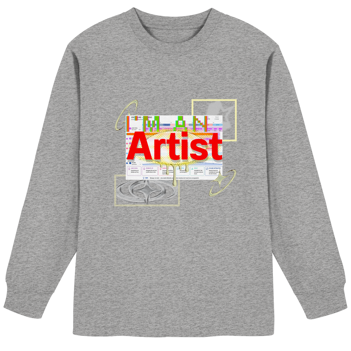 The Artist - Organic Heavy Oversized Longsleeve T-Shirt