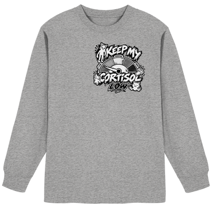 low CORTiSOL - T-shirt a maniche lunghe oversize pesante biologica