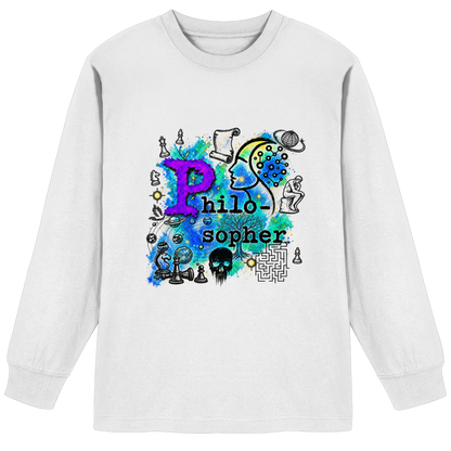 The Philosopher - Organic Heavy Oversized Longsleeve T-Shirt