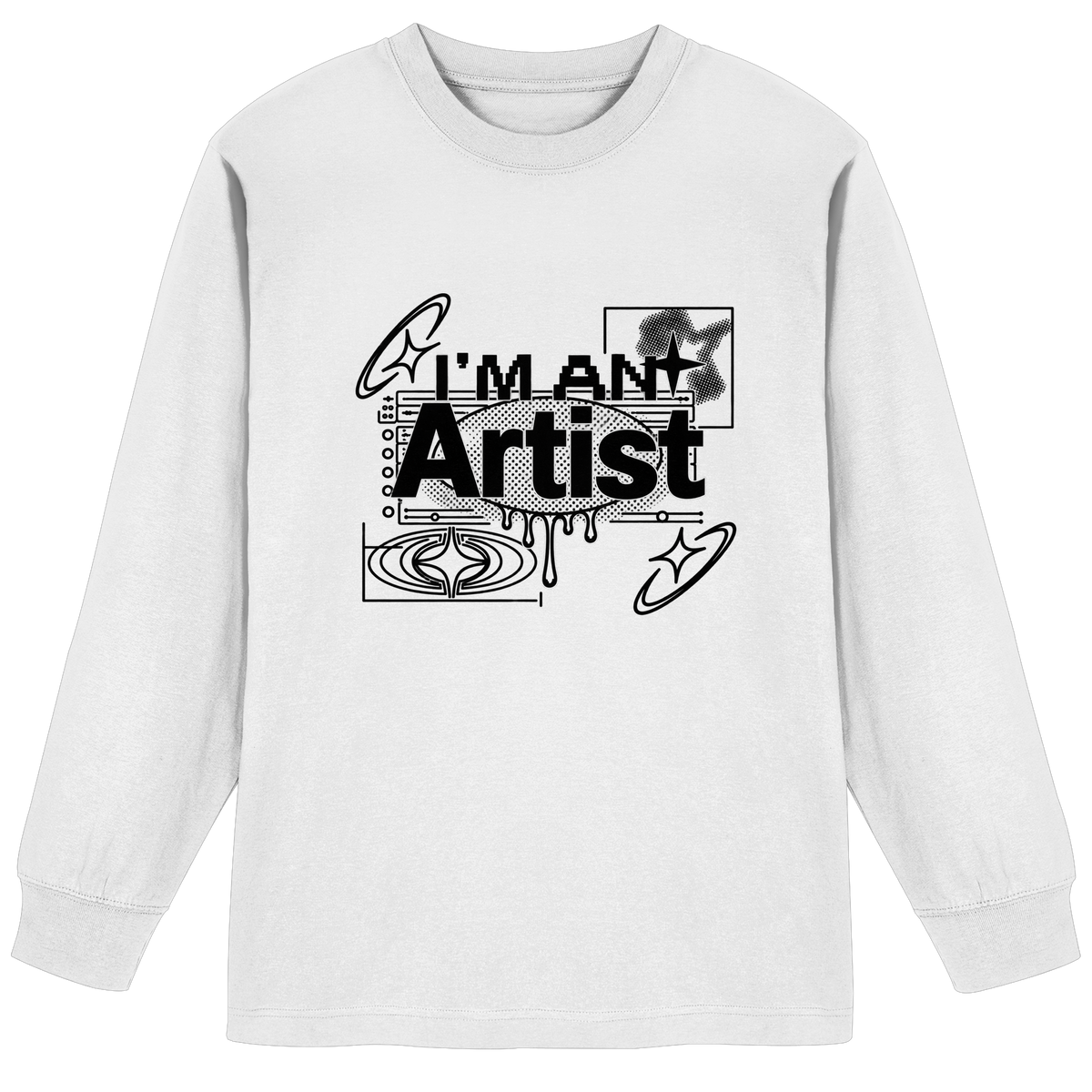 The Artist BASiCS - Organic Heavy Oversized Longsleeve T-Shirt