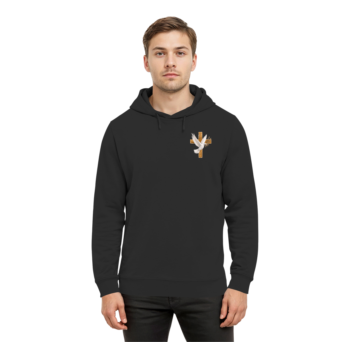 Collezione Savior - Felpa con cappuccio organica B&C