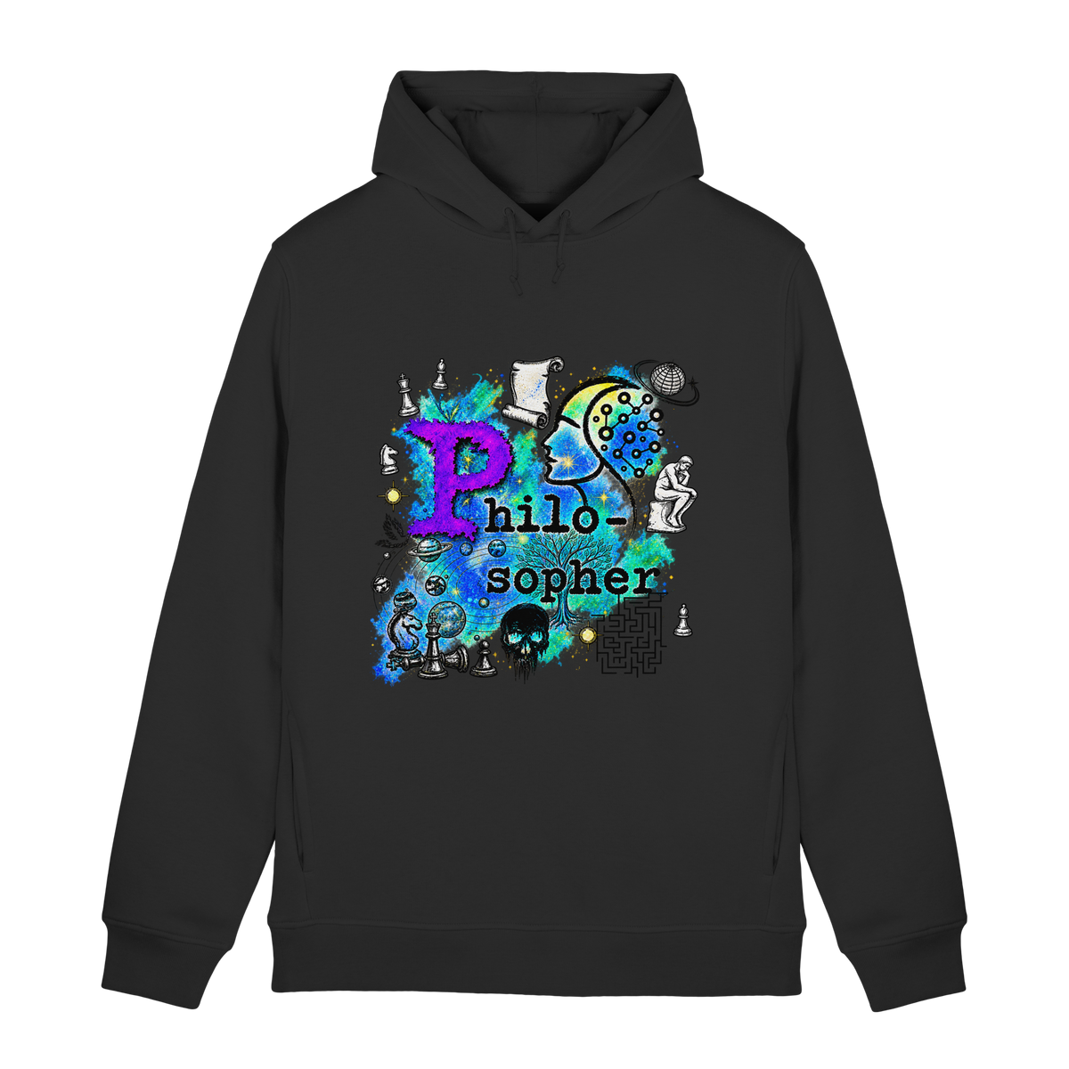 The Philosopher - Organic Hoodie B&C