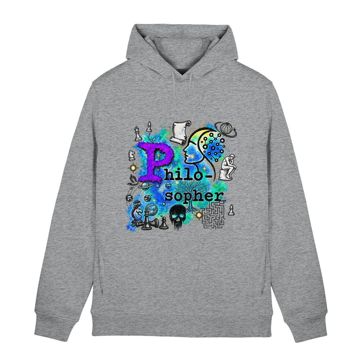 The Philosopher - Organic Hoodie B&C