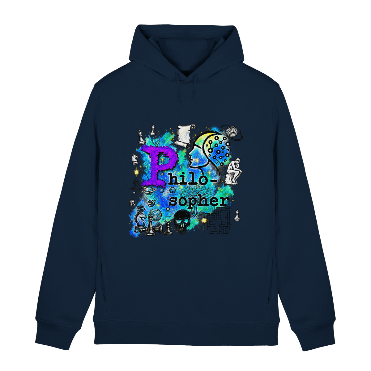 The Philosopher - Organic Hoodie B&C