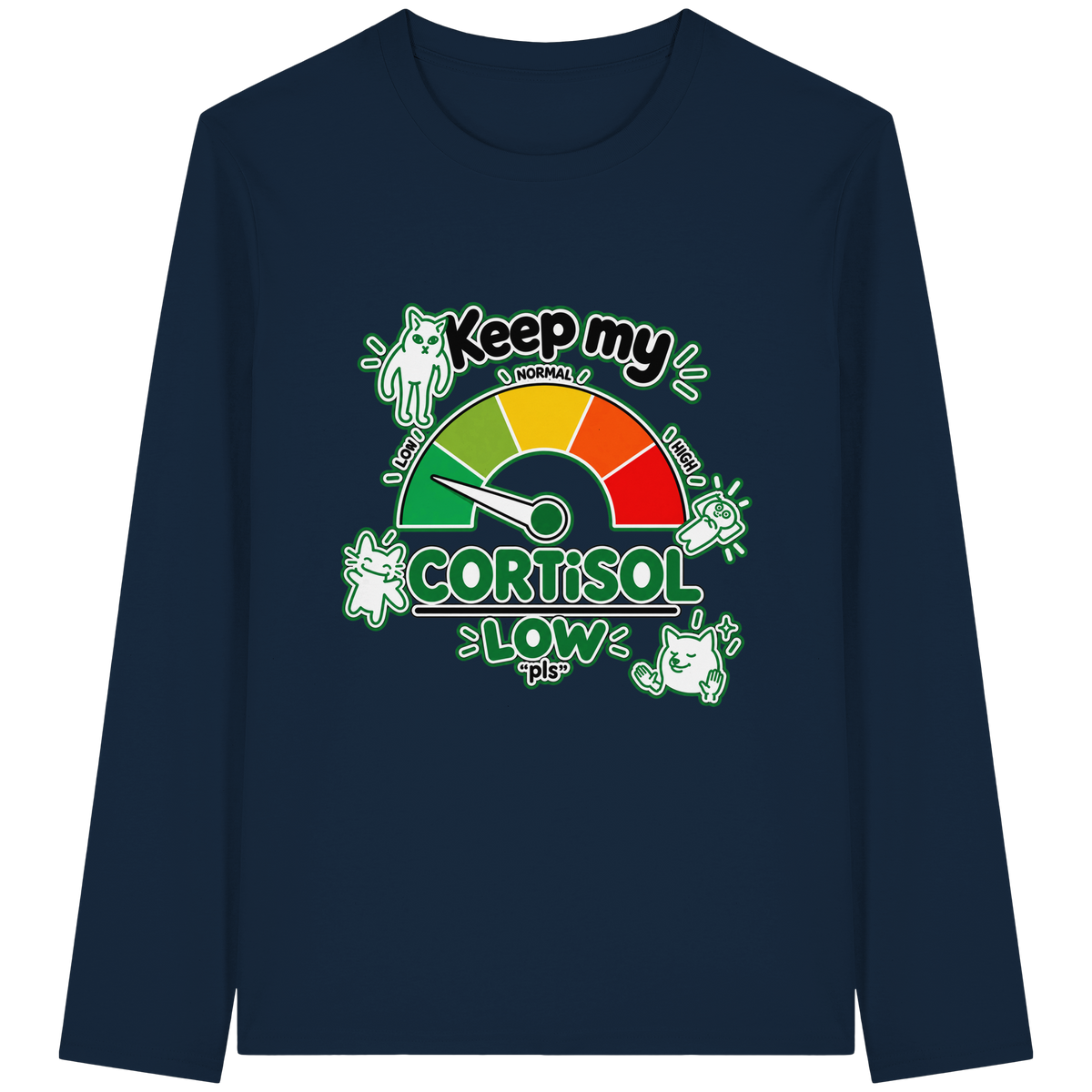 low CORTiSOL - Organic Longsleeve T-Shirt