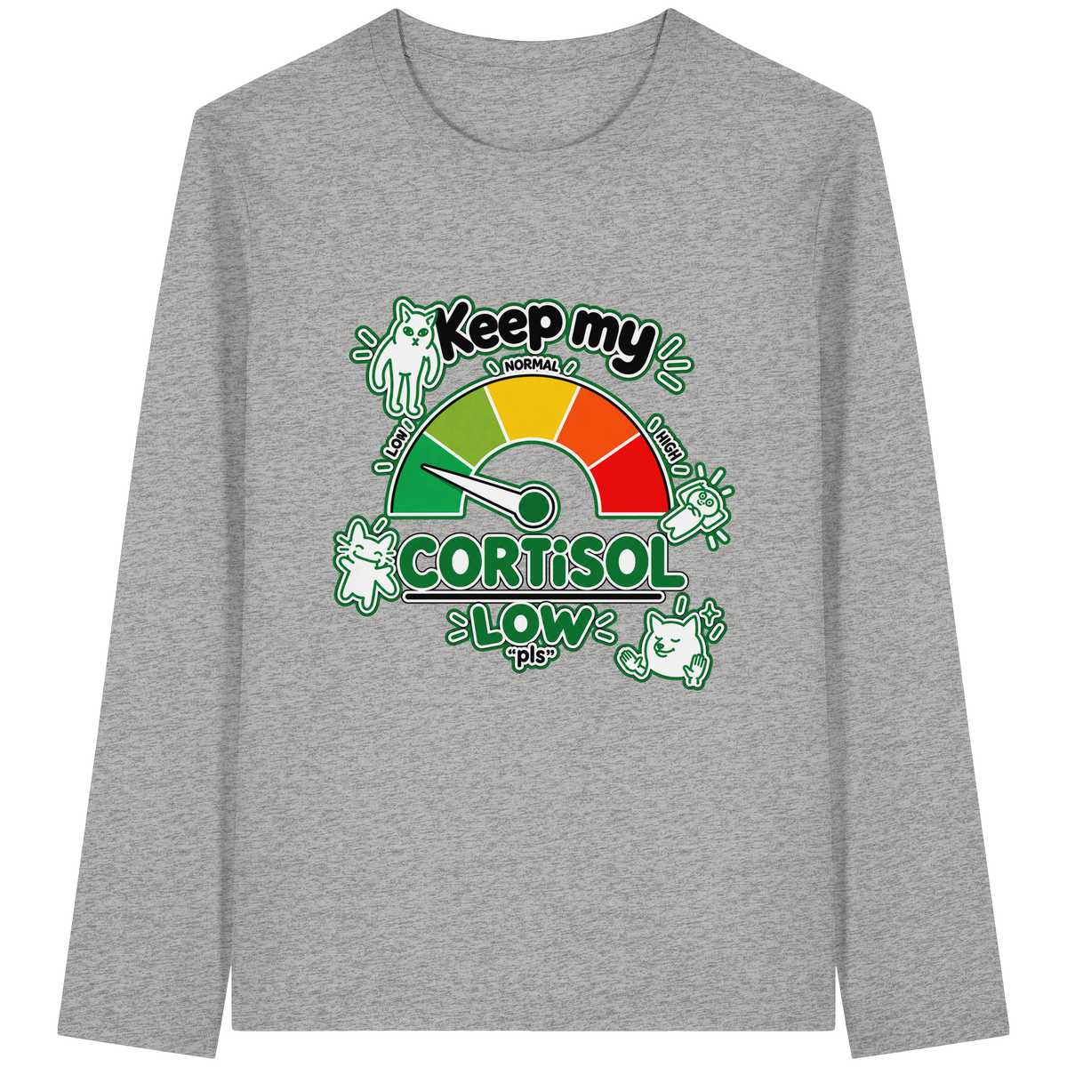 low CORTiSOL - Organic Longsleeve T-Shirt