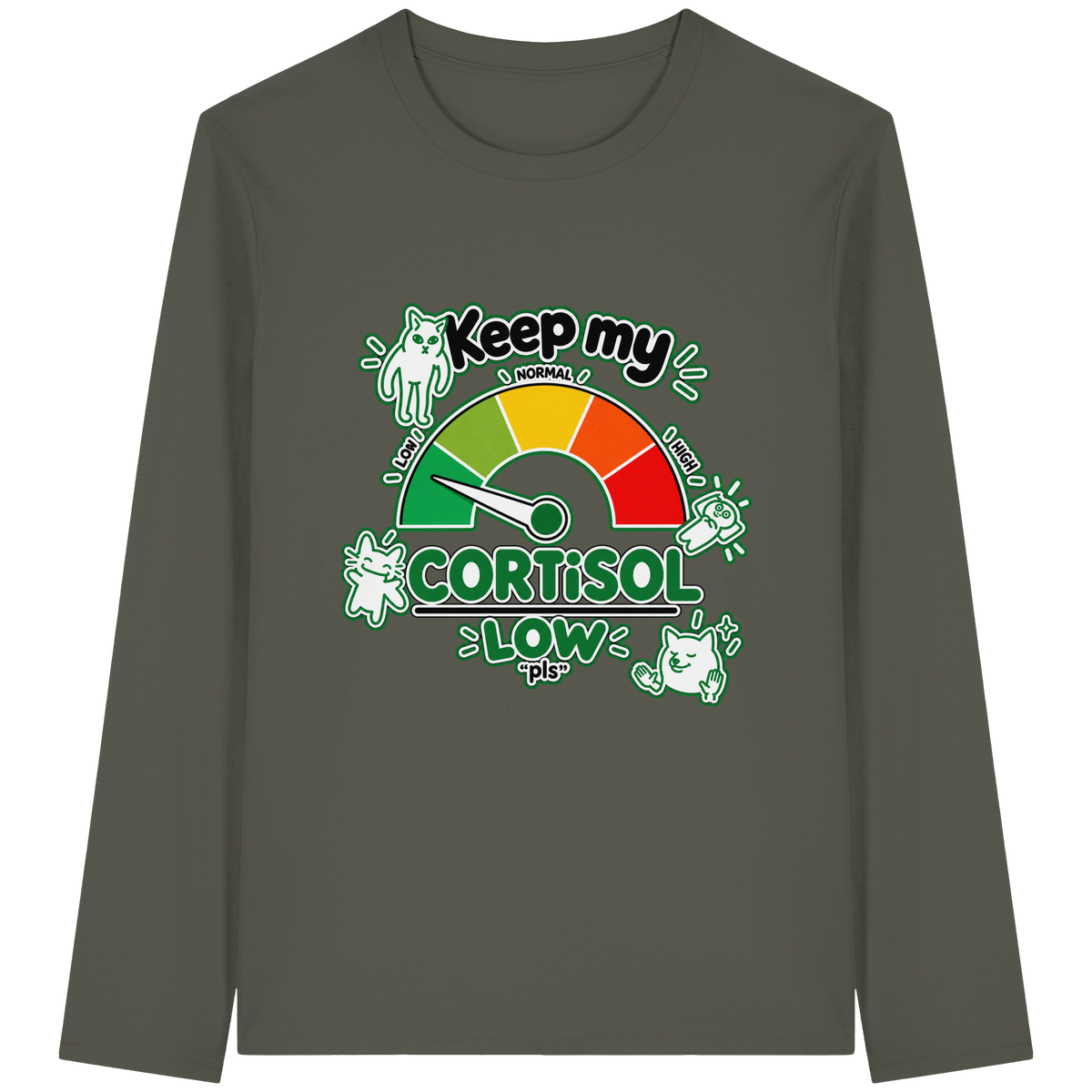 low CORTiSOL - Organic Longsleeve T-Shirt