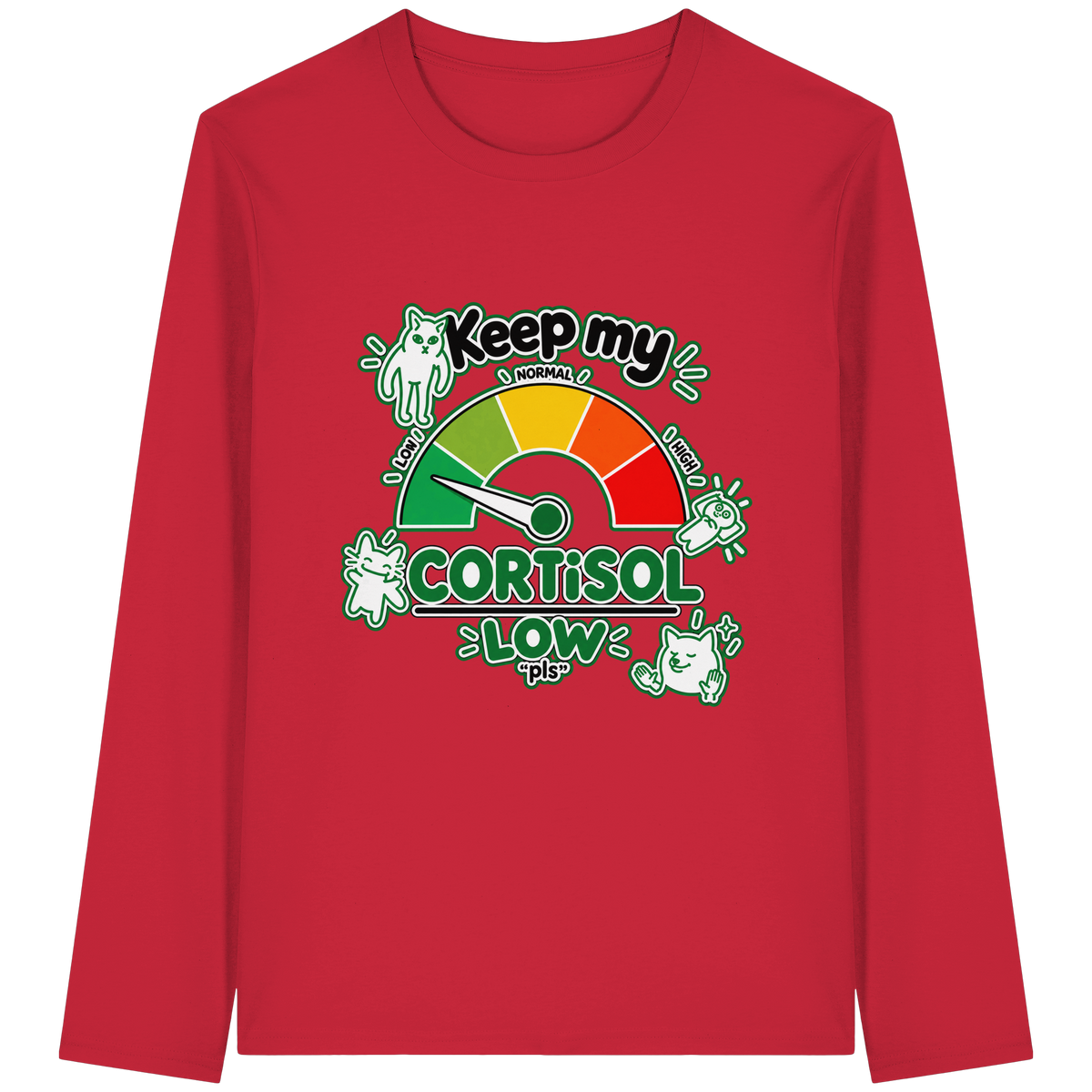 low CORTiSOL - Organic Longsleeve T-Shirt