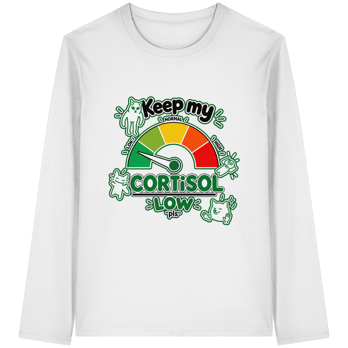 low CORTiSOL - Organic Longsleeve T-Shirt