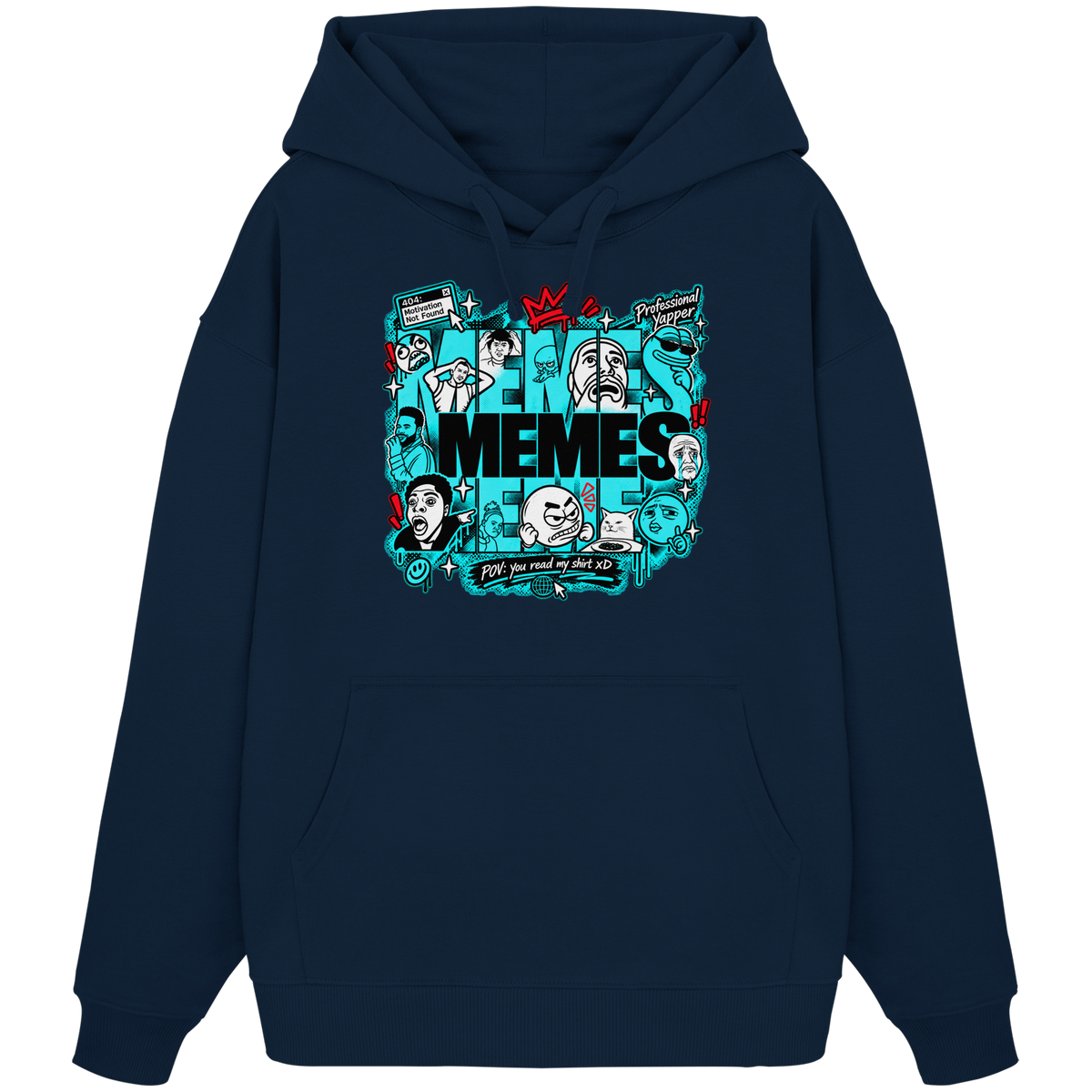 The Meme - Organic Oversize Hoodie