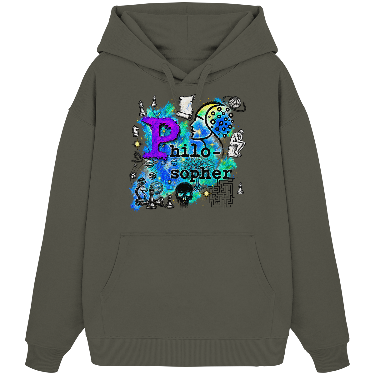 Der Philosoph – Bio-Oversize-Hoodie