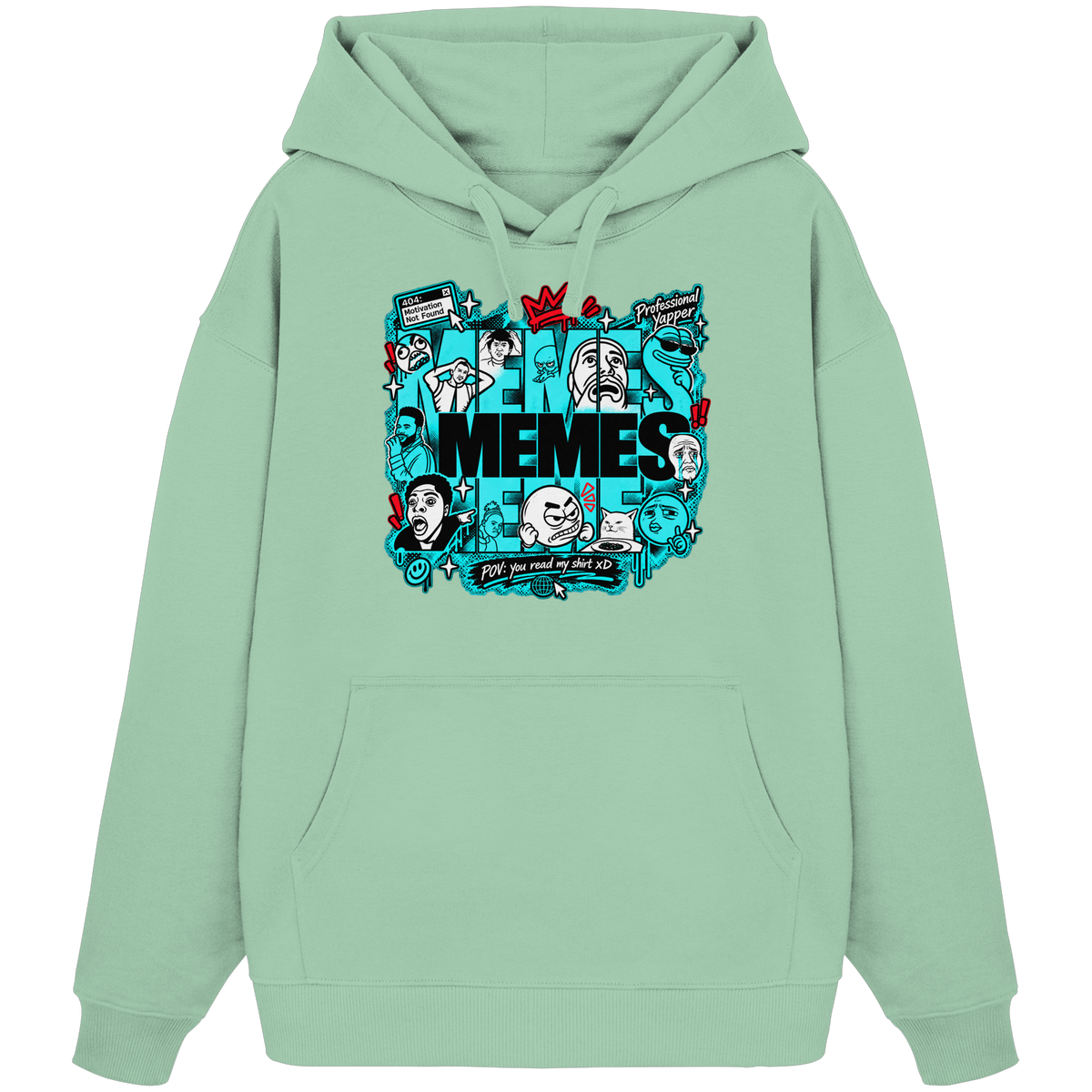 The Meme - Organic Oversize Hoodie