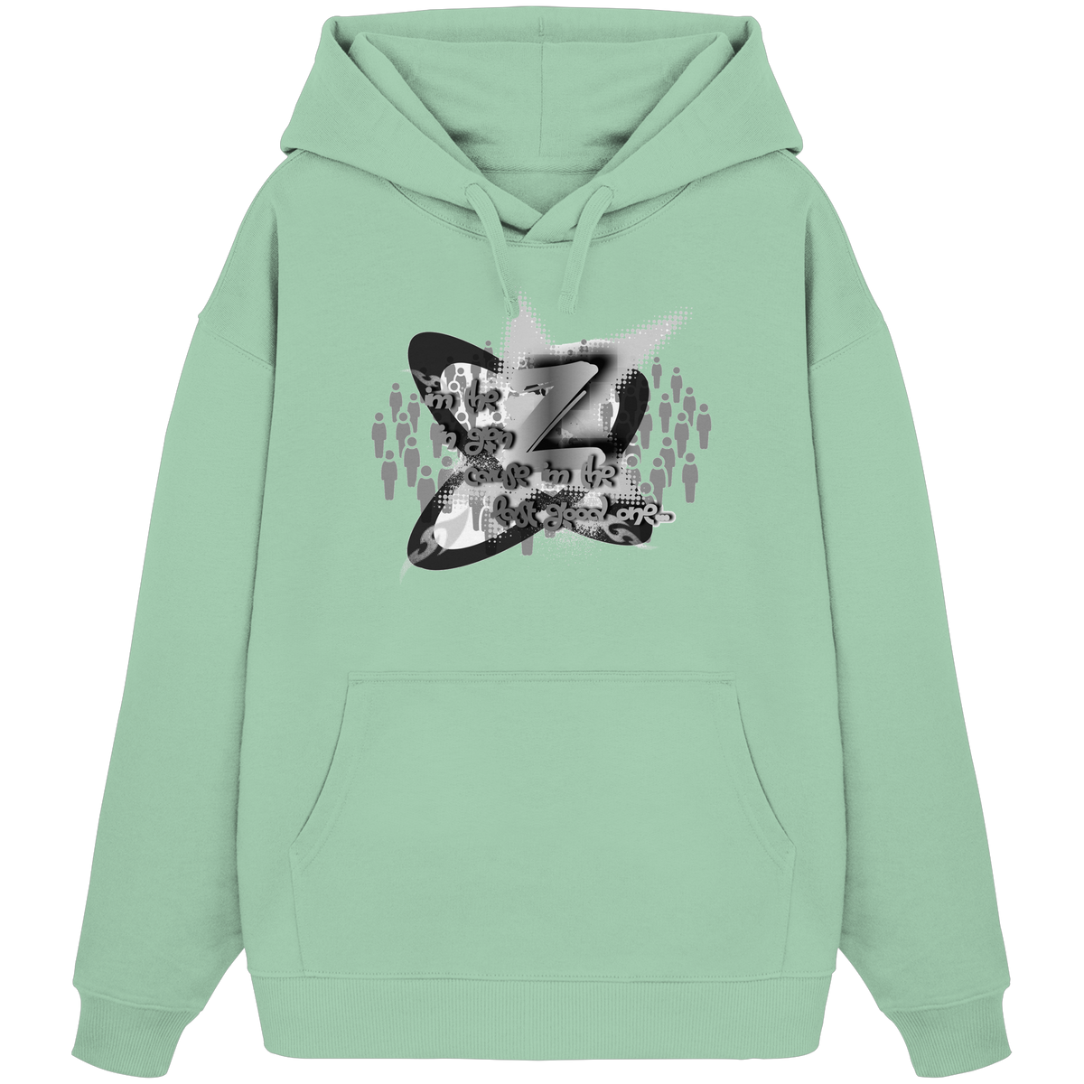 The Rebellion Z BASiC - Organik Oversize Kapüşonlu Sweatshirt