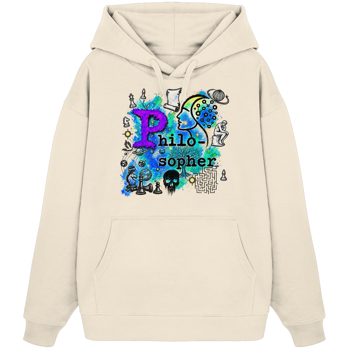 Der Philosoph – Bio-Oversize-Hoodie