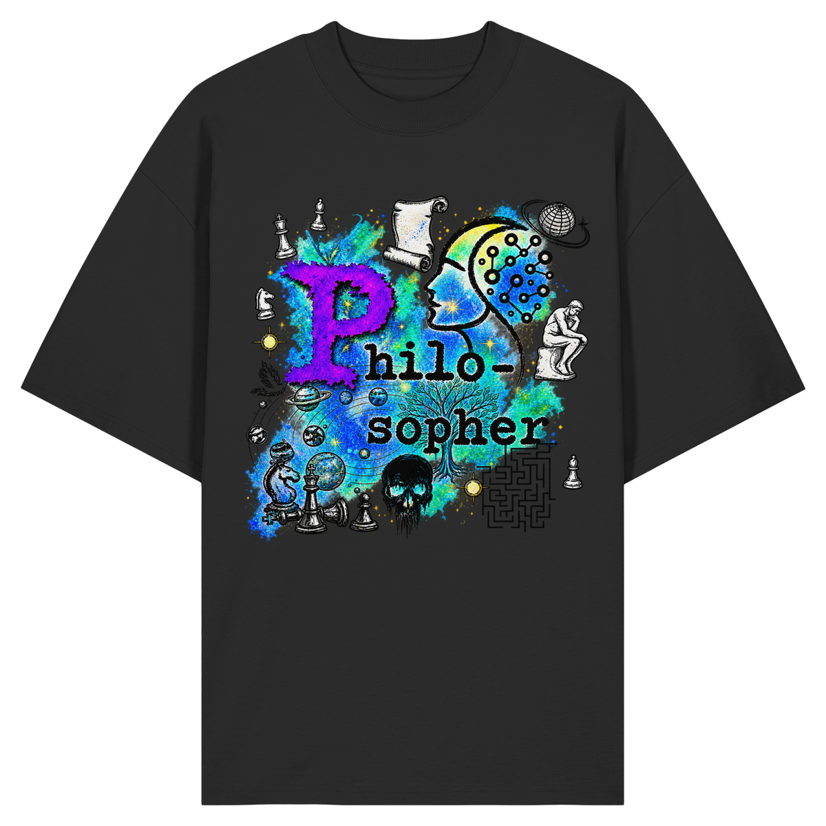 The Philosopher - Camicia oversize biologica