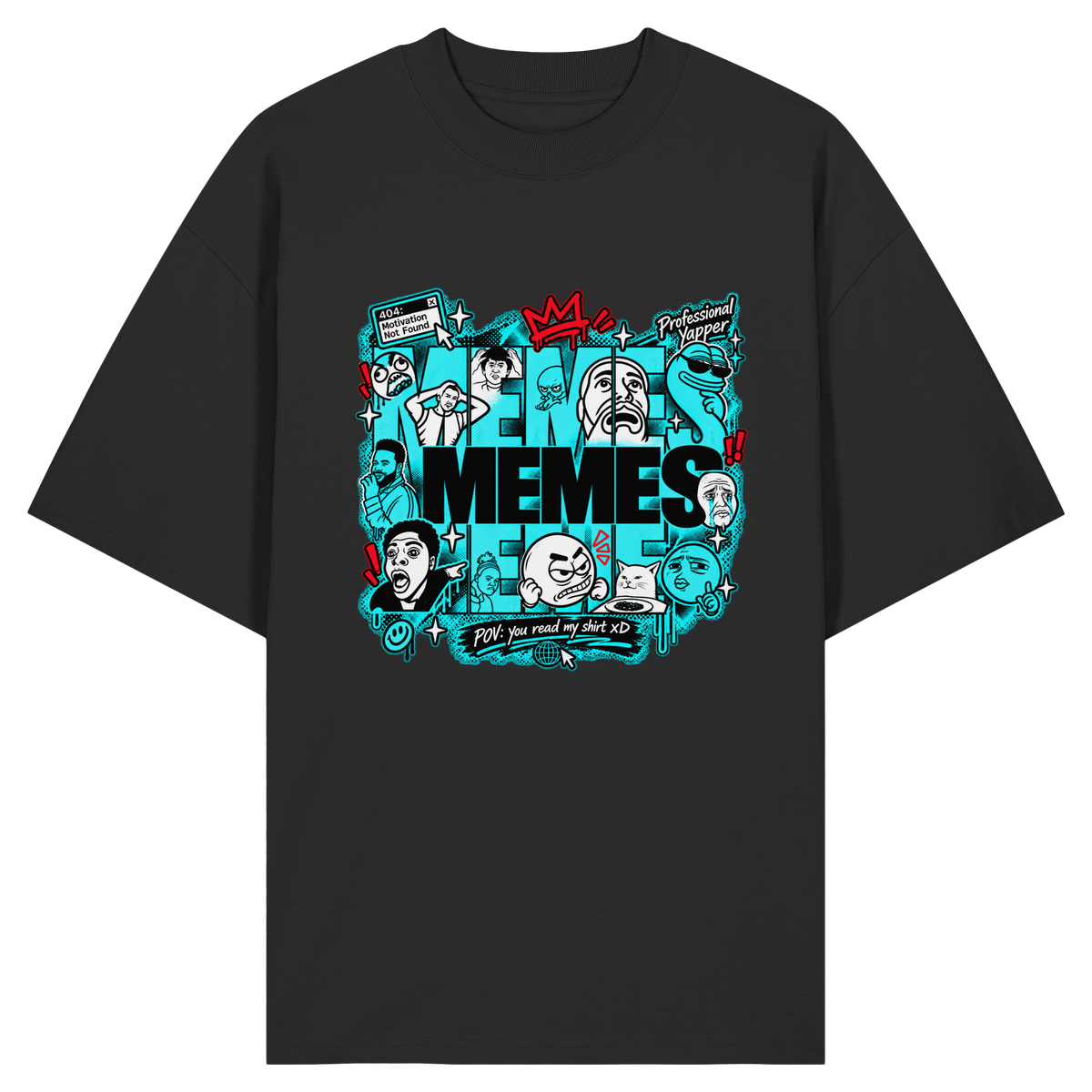 Das Meme - Bio-Oversize-Shirt