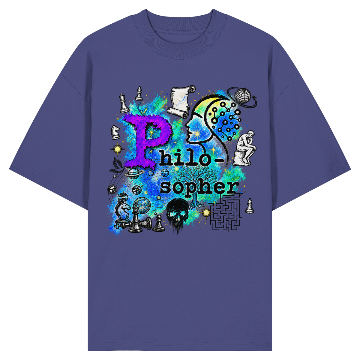 The Philosopher - Camicia oversize biologica