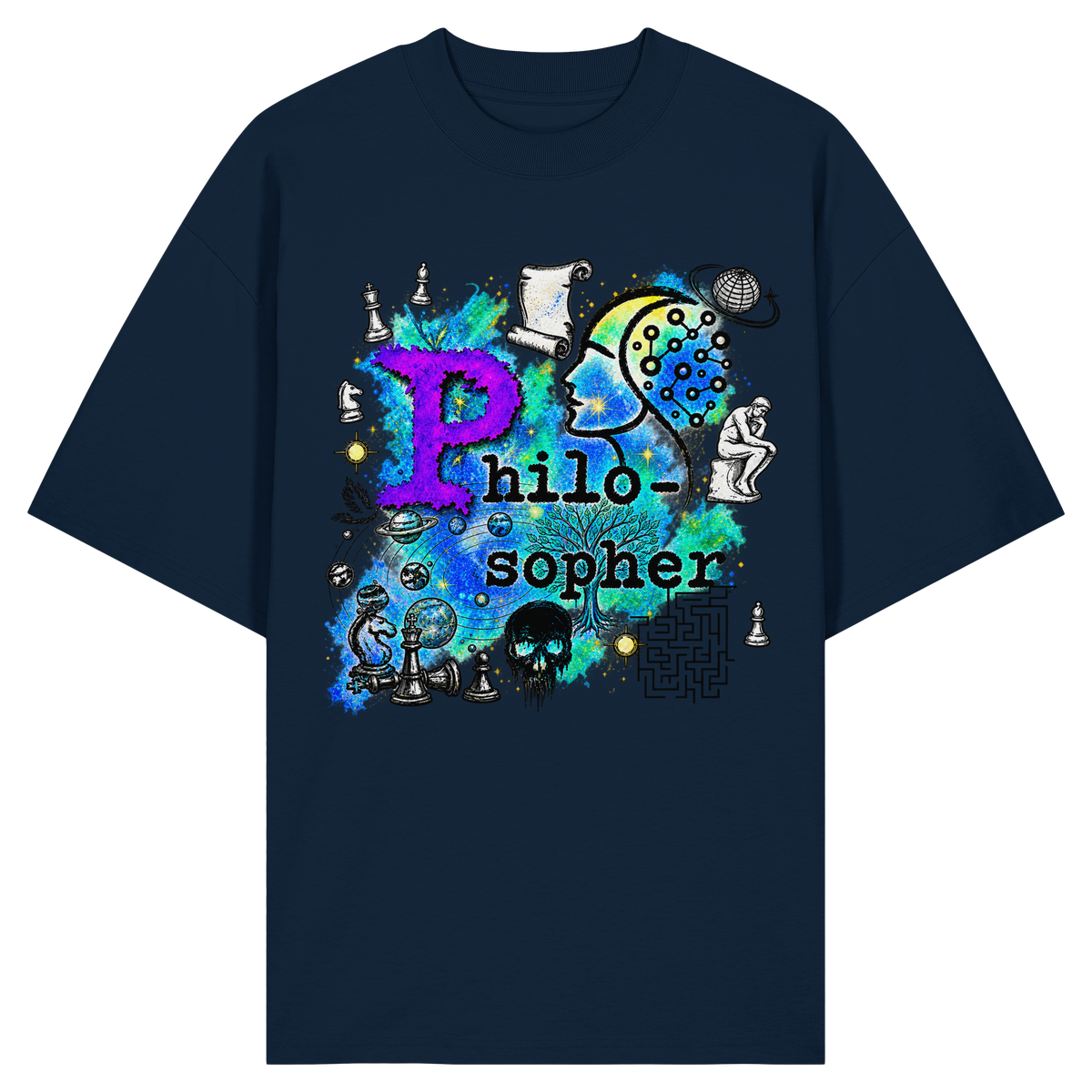 The Philosopher - Camicia oversize biologica