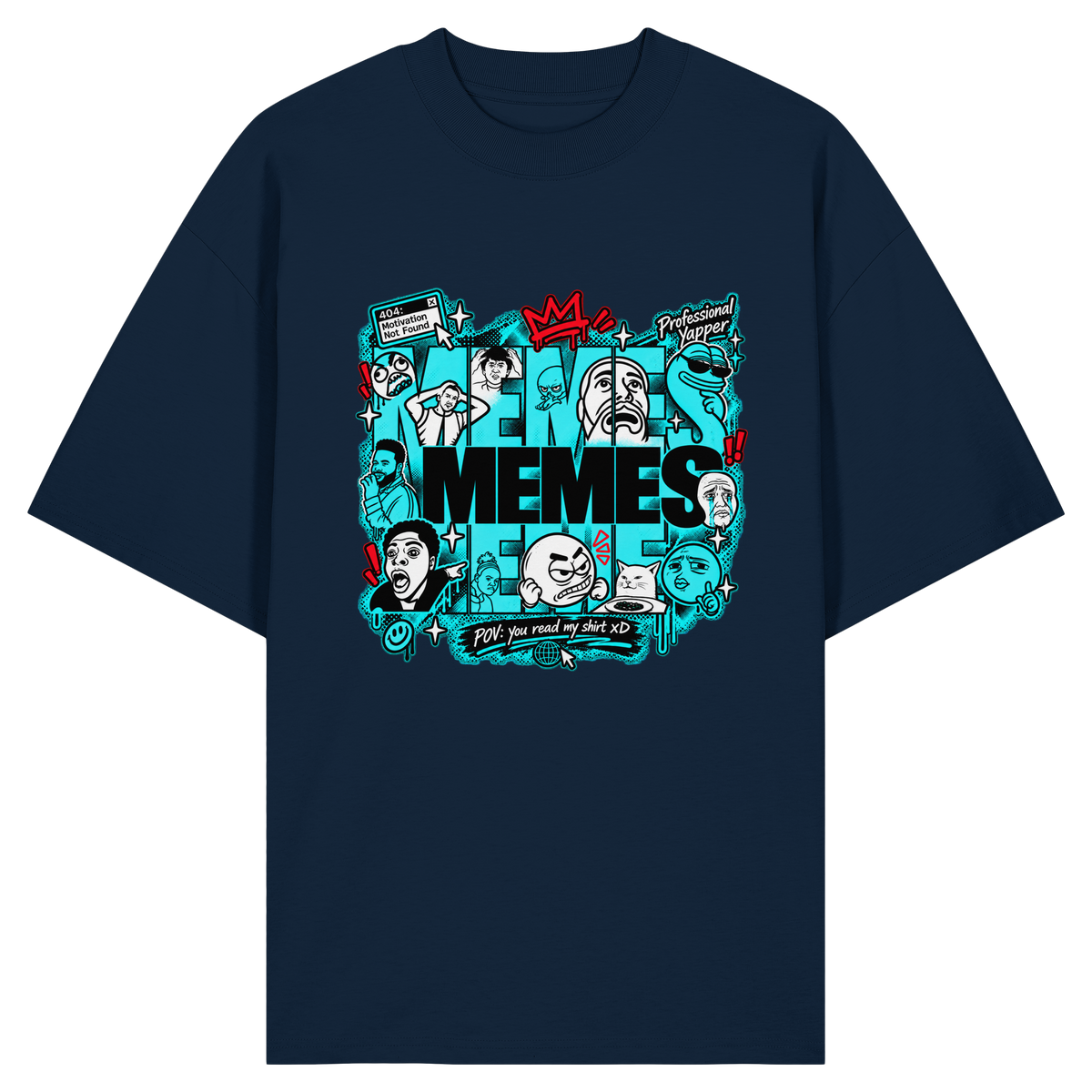 Das Meme - Bio-Oversize-Shirt