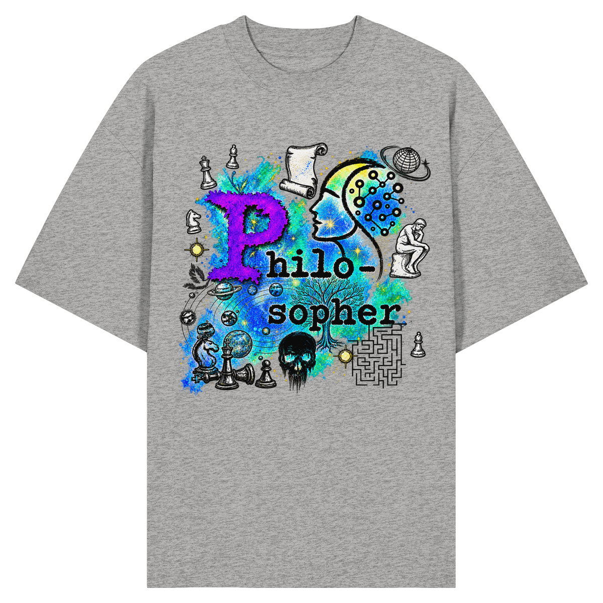 The Philosopher - Camicia oversize biologica