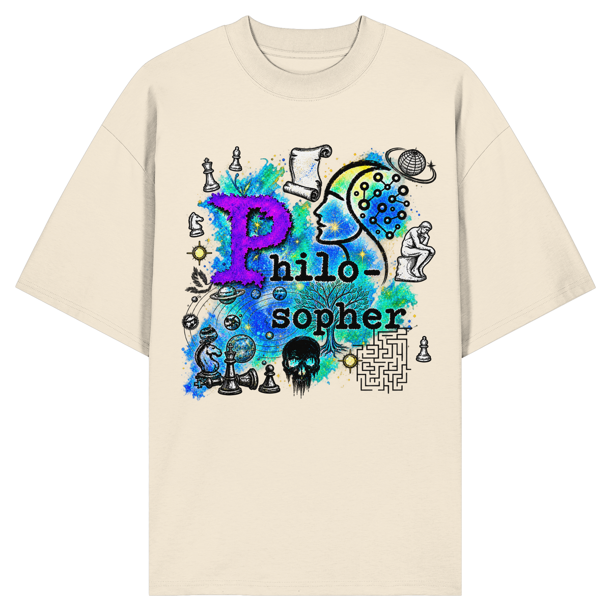 The Philosopher - Camicia oversize biologica