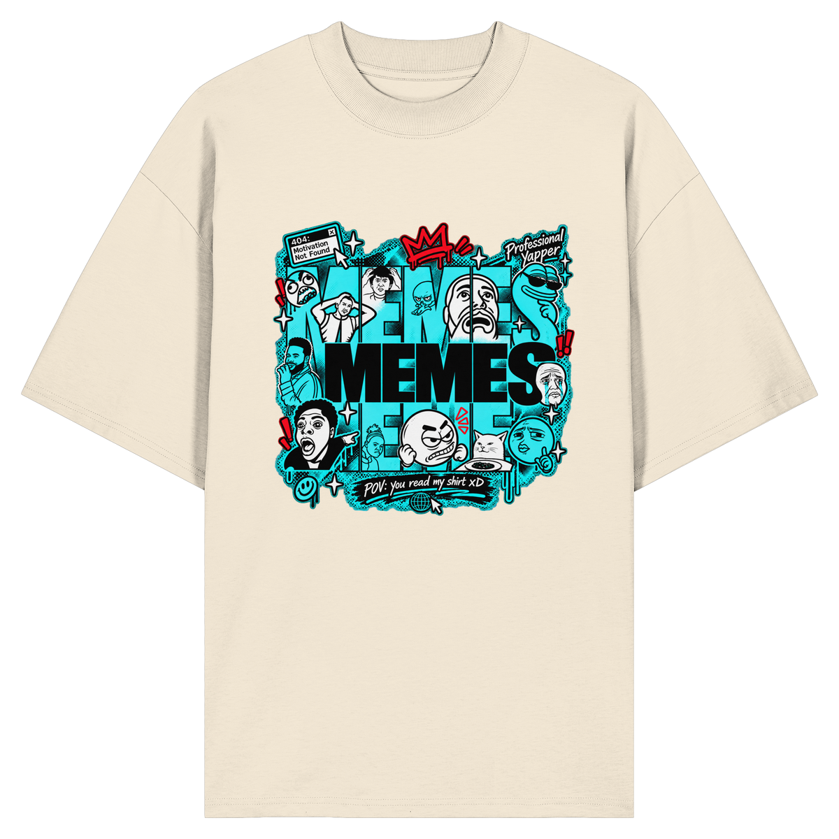 Das Meme - Bio-Oversize-Shirt