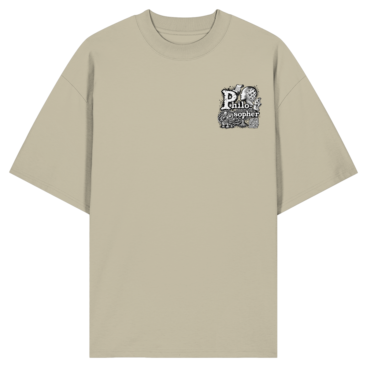 The Philosopher - Camicia oversize biologica