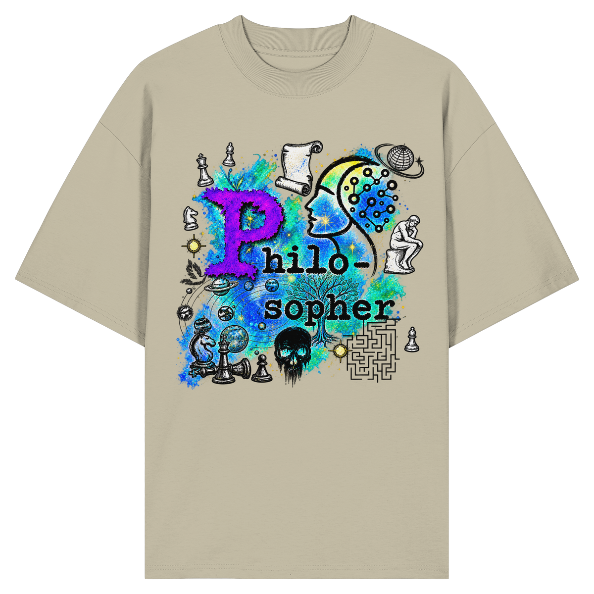 The Philosopher - Camicia oversize biologica